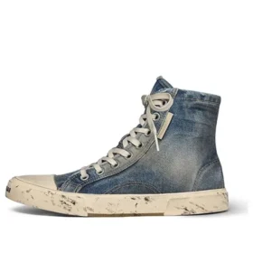 Paris korkeavartiset tennarit ”Blue Destroyed Denim and Rubber” 688752W3RCL4090 Paris korkeavartiset tennarit ”Blue Destroyed Denim and Rubber” 688752W3RCL4090