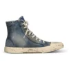 Paris korkeavartiset tennarit ”Blue Destroyed Denim and Rubber” 688752W3RCL4090