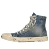 Paris korkeavartiset tennarit ”Blue Destroyed Denim and Rubber” 688756W3RCL4090