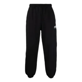 Paris Logo Stretched Knee -verkkarihousut ”Black White” 675244TLVL81070