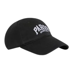 Paris-logolla varustettu baseball-lippis ”Black White” 680748410B20107