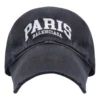 Paris-logolla varustettu baseball-lippis ”Washed Black White” 680748-410B2