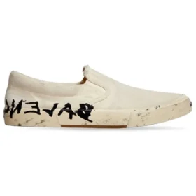 Paris Low Top Slip On -kengät ”Washed White Cotton” 710295W3RR59010