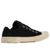 Paris Low Top -tennarit ”Black Destroyed Cotton and White Rubber” 688757W3RC21090