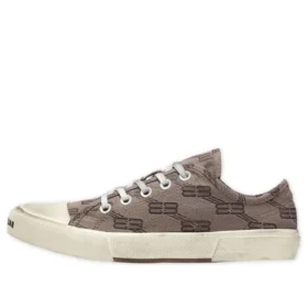 Paris-matalavartiset tennarit ”Tan Allover Logo Cotton and White Rubber” 688754W3RQ22298 Paris-matalavartiset tennarit ”Tan Allover Logo Cotton and White Rubber” 688754W3RQ22298