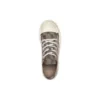 Paris-matalavartiset tennarit ”Tan Allover Logo Cotton and White Rubber” 688754W3RQ22298