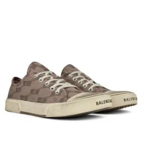 Paris-matalavartiset tennarit ”Tan BB Monogram Cotton and White Rubber” 688757W3RQ22298 Paris-matalavartiset tennarit ”Tan BB Monogram Cotton and White Rubber” 688757W3RQ22298