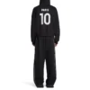 Paris Soccer -vetoketjuhuppari, medium-mitoitus, ”Black White” 744457TPVS61070