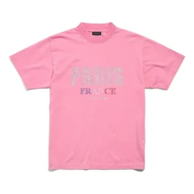 Paris Strass -T-paidat, kapea istuvuus, ”Pink Faded” 809122TRVL59568