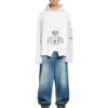 Paris Upside Down -hupparit, oversized ”White” 698156TMVD19000