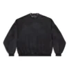 Pierced Round -huppari, oversized ”Black Faded” 762718TPVD91055