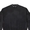 Pierced Round -huppari, oversized ”Black Faded” 762718TPVD91055