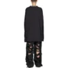 Pitkähihainen T-paita, oversized-malli ”Black Faded” 739783TOVF49034