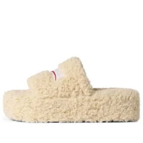Platform Furry Slides ”Beige” 762826W2DO19796