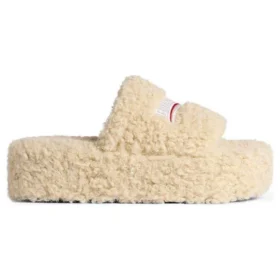 Platform Furry Slides ”Beige” 762826W2DO19796