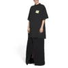 Post It -T-paidat, oversized-malli, ”Washed Black” 739028TOVD41055