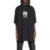 Pride 22 Oversized-puuvillainen T-paita ”Black White” 694576TMVO21070
