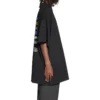 Pride 22 Oversized-puuvillainen T-paita ”Black White” 694576TMVO21070