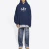 Pride-huppari, Boxy Fit ”Navy” 651799TLV548561