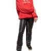Puuvillainen BB-logolla varustettu ylisuuri huppari ”Red” 547765TCV316400