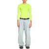 Pyöreäkaulainen pitkähihainen paita ”Fluo Yellow” 704103TMVB77204
