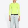 Pyöreäkaulainen pitkähihainen paita ”Fluo Yellow” 704103TMVB77204