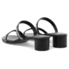 Pyöreät 40 mm:n sandaalit ”Black” 695000WCAE11090