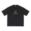 Qixi Crest -T-paita, medium-istuvuus, ”musta” 612966TMVL41075