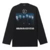 Rammstein Germany -yhtyeen Crossover-pitkähihainen unisex-paita, musta 651796TLV511000