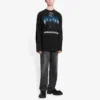 Rammstein Germany -yhtyeen Crossover-pitkähihainen unisex-paita, musta 651796TLV511000