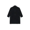 Raw Edge -tyylinen buffalo-kuvioinen oversized-takki ”Black White” 704487TMU181070