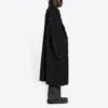 Raw Edge -tyylinen buffalo-kuvioinen oversized-takki ”Black White” 704487TMU181070