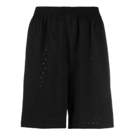 Rei’itetyt joustavat vyötäröiset shortsit ”Black” 674591TMVD41000