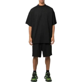 Rei’itetyt joustavat vyötäröiset shortsit ”Black” 674591TMVD41000