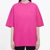 Retro-logolla varustetut lyhythihaiset unisex-paidat, vaaleanpunaiset 556104TBV435630