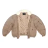 Ripstop-puuvillainen Unity-bomber-taki ”Beige” 698837TLP039577