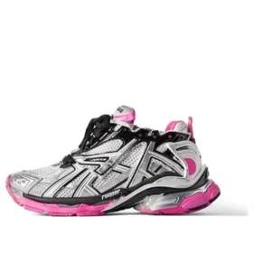 Runner-tennarit ”Silver White Pink Mesh and Nylon” 677402W3RBW9155
