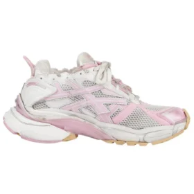 Runner-tennarit ”White Baby Pink Mesh and Nylon” 677402W3RB39059