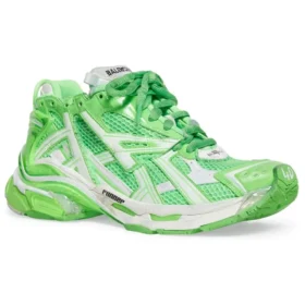 Runner-tennarit ”White Fluo Green Mesh and Nylon” 677403W3RBM3590 Runner-tennarit ”White Fluo Green Mesh and Nylon” 677403W3RBM3590