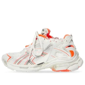 Runner-tennarit ”White Fluo Orange Mesh and Nylon” 677402W3RBM9770