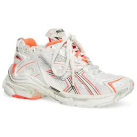 Runner-tennarit ”White Fluo Orange Mesh and Nylon” 677402W3RBM9770