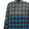 Ruudullinen flanellipaita, oversized, pitkähihainen ”Blue Red” 715030TMM116305