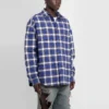 Ruudullinen flanellipaita, pehmustettu ”Blue” 642339TKM274202