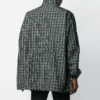 Ruudullinen nailoninen Track-takki ”Black” 571439TEM181070