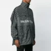 Ruudullinen nailoninen Track-takki ”Black” 571439TEM181070