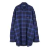 Ruudullinen puuvillatwill-paita ”Blue” 625548T1M194450