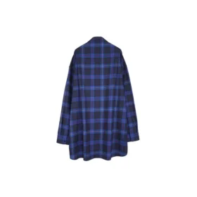 Ruudullinen puuvillatwill-paita ”Blue” 625548T1M194450 Ruudullinen puuvillatwill-paita ”Blue” 625548T1M194450