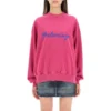 Script Logo -pyöreäkaulainen collegepaita ”Dark Fuchsia” 697869TMVB50507