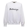 Script-logolla varustettu pyöreäkaulainen collegepaita ”White” 697869TMVB59040