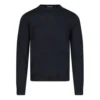 Selkäpainettu Interlocked BB -huppari ”Musta Sininen” 583117T14391710